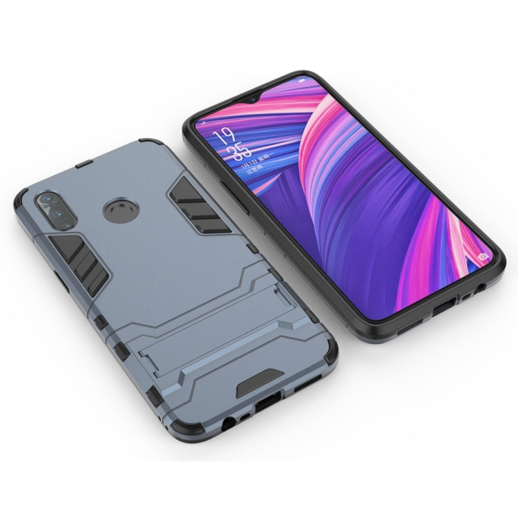 Shockproof PC + TPU Case with Holder for OPPO Realme 3