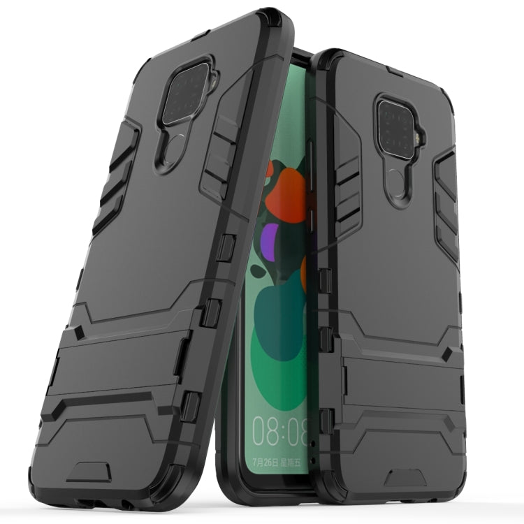 Shockproof PC + TPU Case with Holder for Huawei Nova 5i Pro