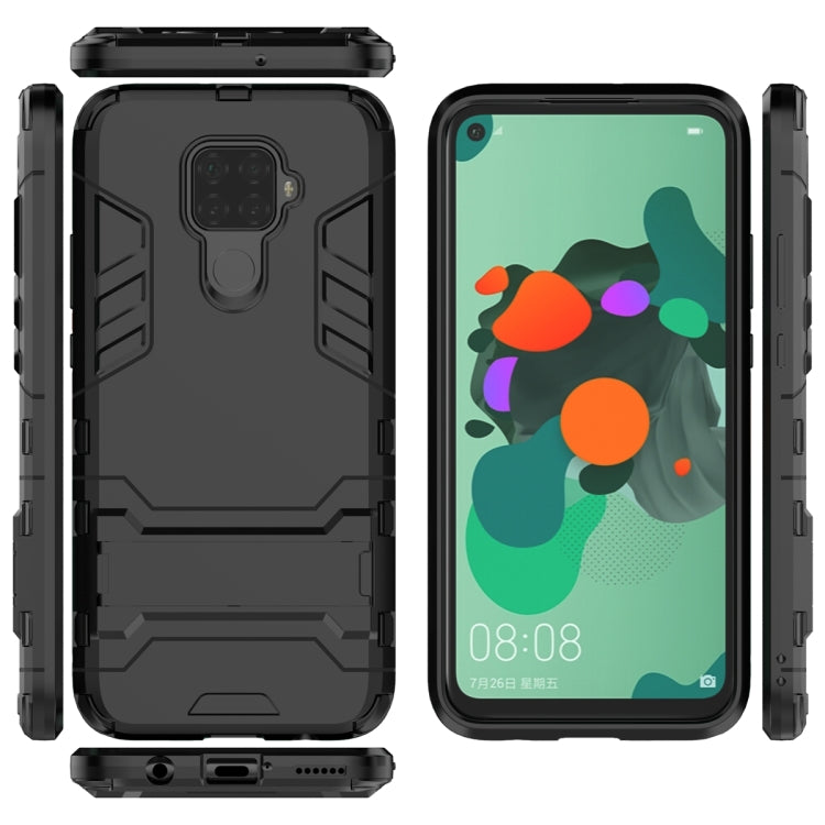 Shockproof PC + TPU Case with Holder for Huawei Nova 5i Pro