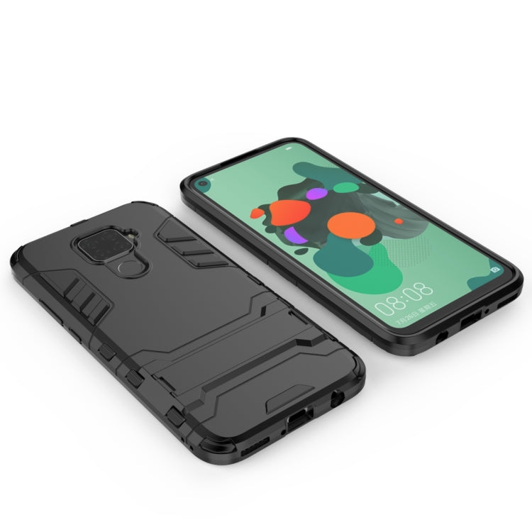 Shockproof PC + TPU Case with Holder for Huawei Nova 5i Pro
