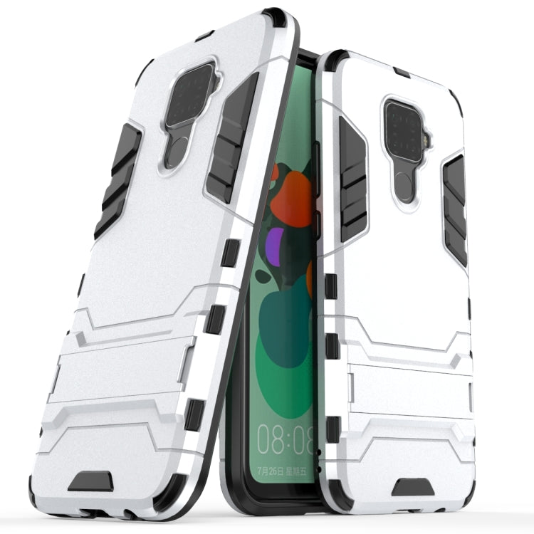 Shockproof PC + TPU Case with Holder for Huawei Nova 5i Pro