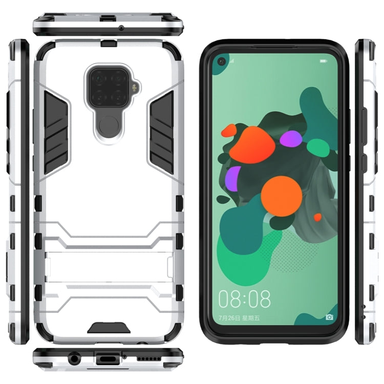 Shockproof PC + TPU Case with Holder for Huawei Nova 5i Pro