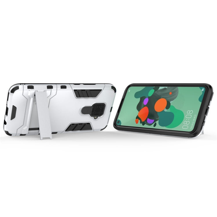 Shockproof PC + TPU Case with Holder for Huawei Nova 5i Pro