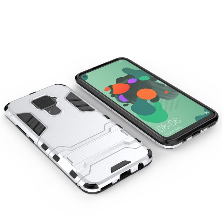 Shockproof PC + TPU Case with Holder for Huawei Nova 5i Pro