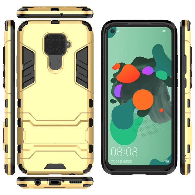 Shockproof PC + TPU Case with Holder for Huawei Nova 5i Pro