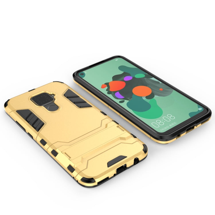 Shockproof PC + TPU Case with Holder for Huawei Nova 5i Pro