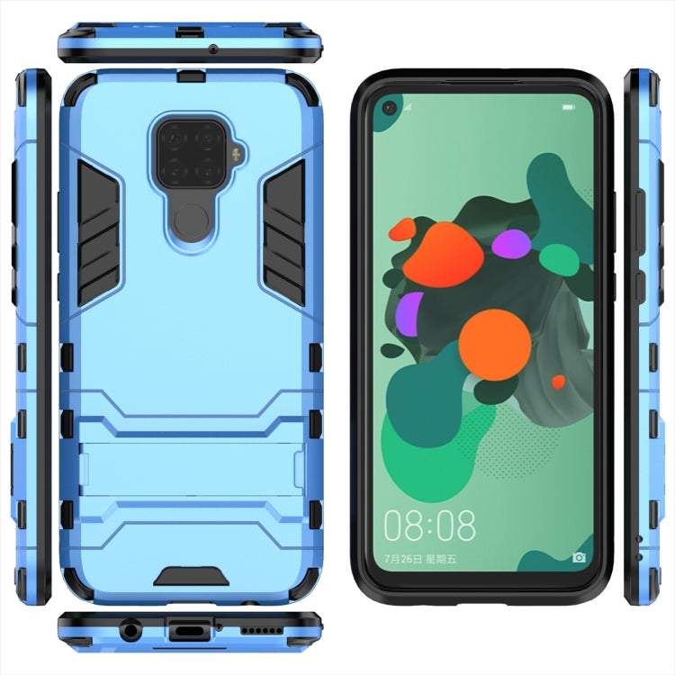 Shockproof PC + TPU Case with Holder for Huawei Nova 5i Pro