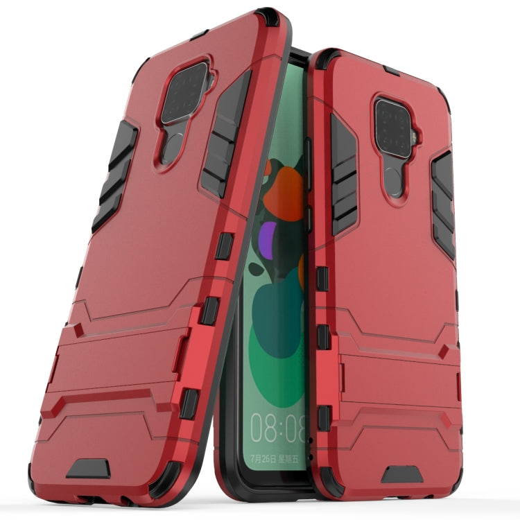Shockproof PC + TPU Case with Holder for Huawei Nova 5i Pro