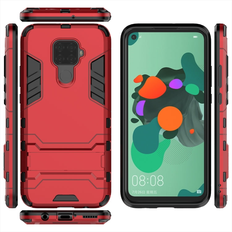 Shockproof PC + TPU Case with Holder for Huawei Nova 5i Pro