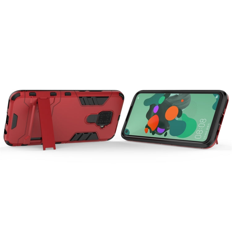 Shockproof PC + TPU Case with Holder for Huawei Nova 5i Pro