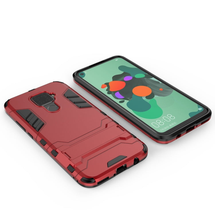 Shockproof PC + TPU Case with Holder for Huawei Nova 5i Pro