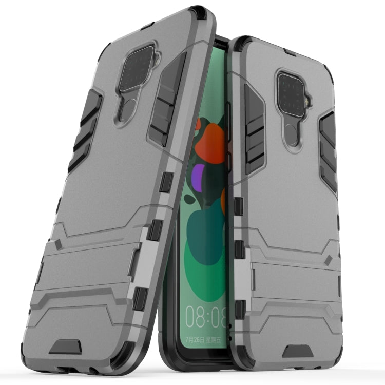 Shockproof PC + TPU Case with Holder for Huawei Nova 5i Pro