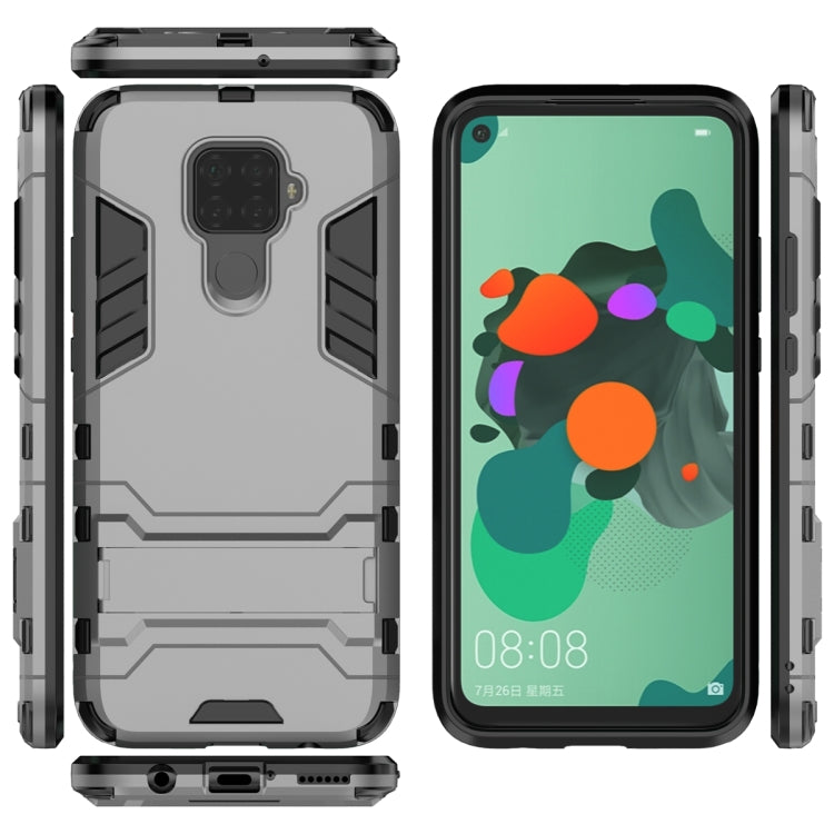 Shockproof PC + TPU Case with Holder for Huawei Nova 5i Pro
