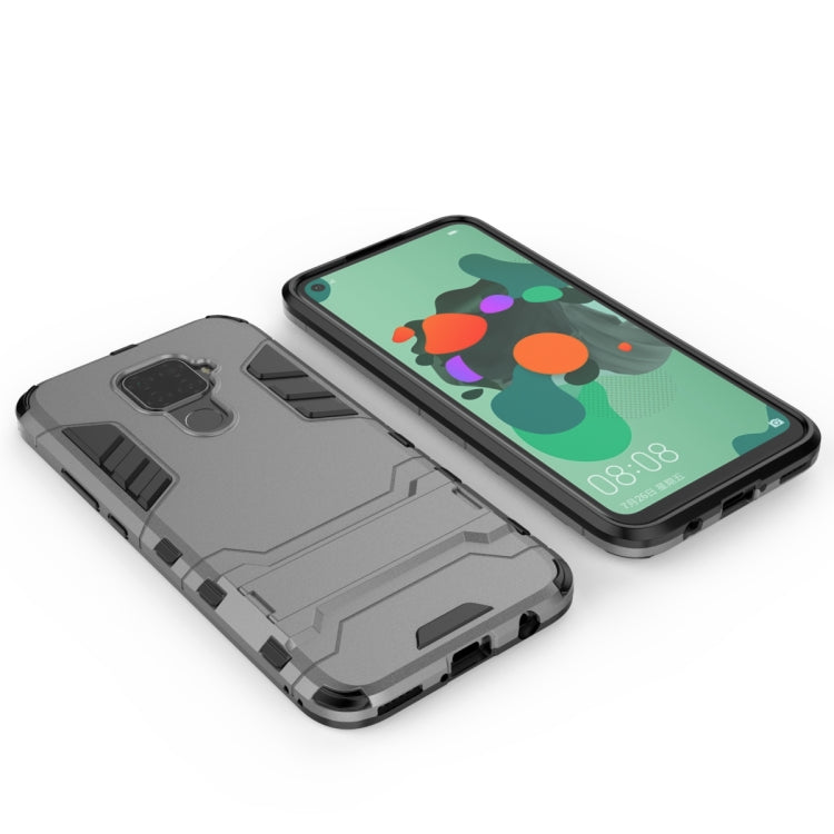 Shockproof PC + TPU Case with Holder for Huawei Nova 5i Pro
