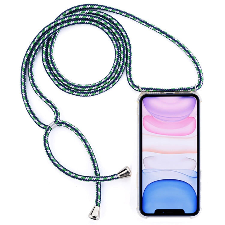 Four-Corner Anti-Fall Transparent TPU Mobile Phone Case With Lanyard for iPhone 11