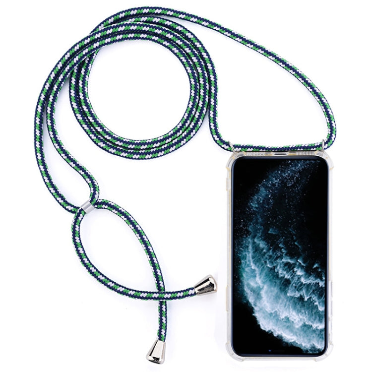 Four-Corner Anti-Fall Trasparent TPU Mobile Phone Case With Lanyard for iPhone 11 Pro Max