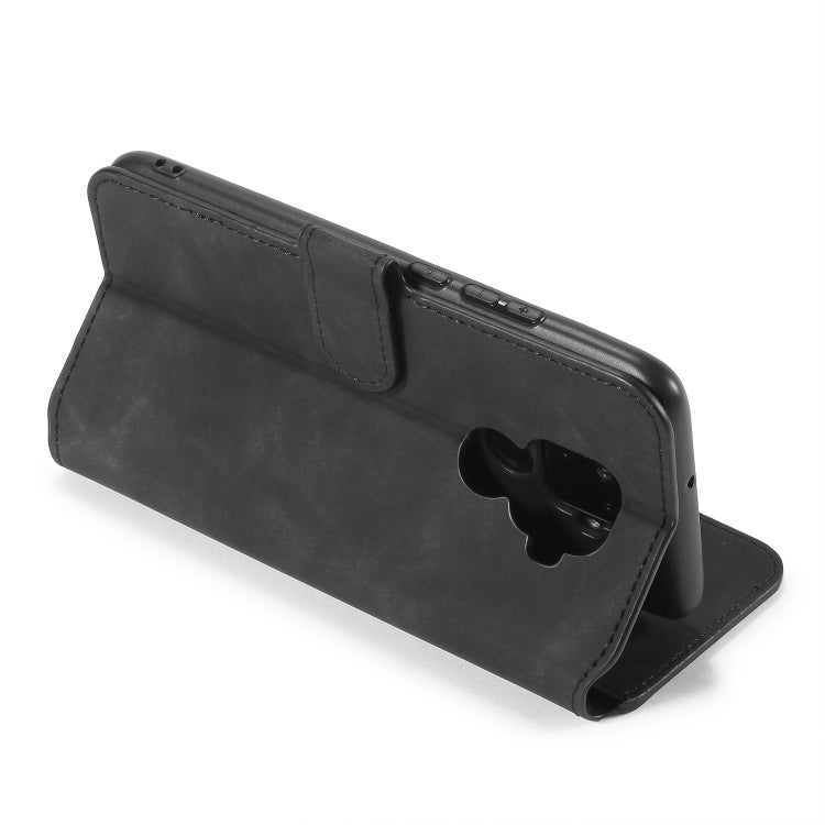 DG.MING Retro Oil Side Horizontal Flip Case with Holder & Card Slots & Wallet for Huawei Nova 5i Pro / Mate 30 Lite