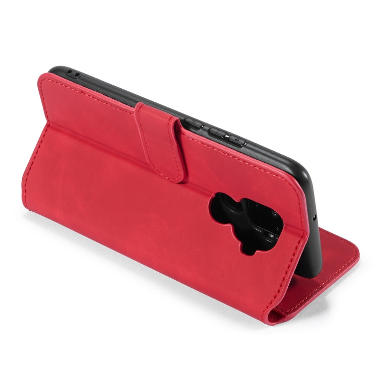 DG.MING Retro Oil Side Horizontal Flip Case with Holder & Card Slots & Wallet for Huawei Nova 5i Pro / Mate 30 Lite