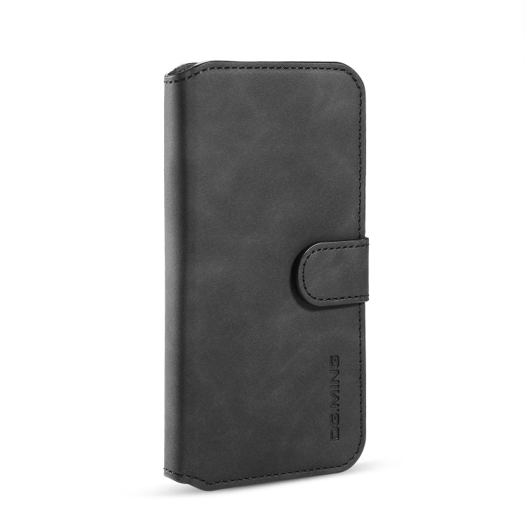 DG.MING Retro Oil Side Horizontal Flip Case with Holder & Card Slots & Wallet for iPhone 11 Pro Max