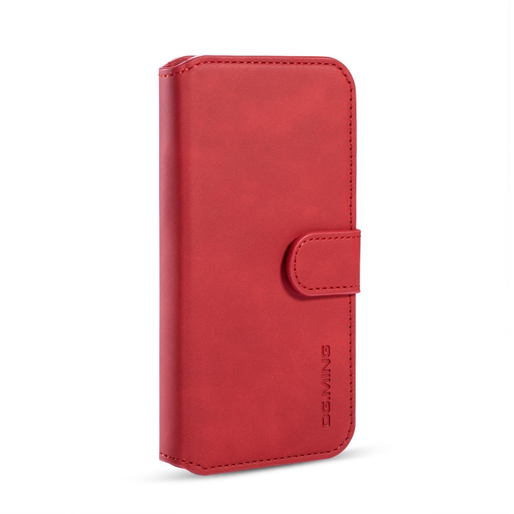 DG.MING Retro Oil Side Horizontal Flip Case with Holder & Card Slots & Wallet for iPhone 11 Pro Max