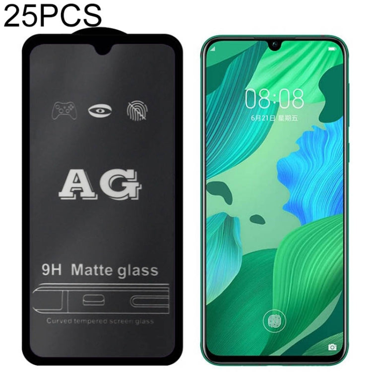 25 PCS AG Matte Frosted Full Cover Tempered Glass For Huawei Honor View 10/ V10