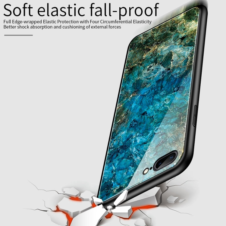 For iPhone SE 2022 / SE 2020 / 8 / 7 Shockproof Tempered Glass + TPU Case