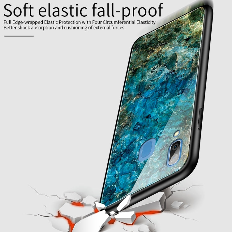 Shockproof Tempered Glass + TPU Case For Galaxy A20