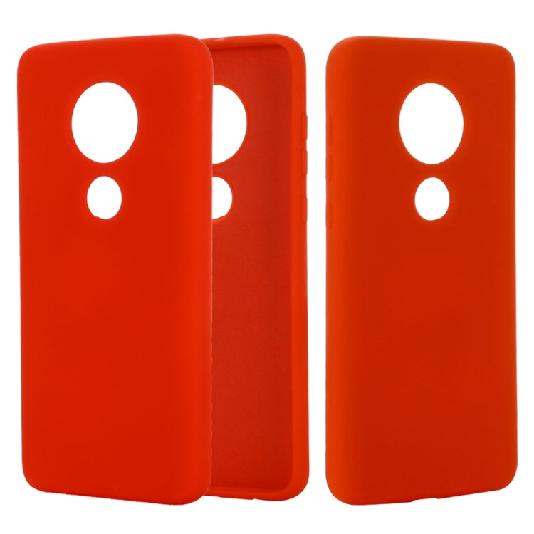 Solid Color Liquid Silicone Shockproof Full Coverage Case For Motorola Moto G7 Play