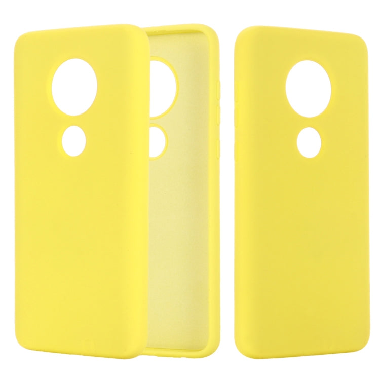 Solid Color Liquid Silicone Shockproof Full Coverage Case For Motorola Moto G7 Power