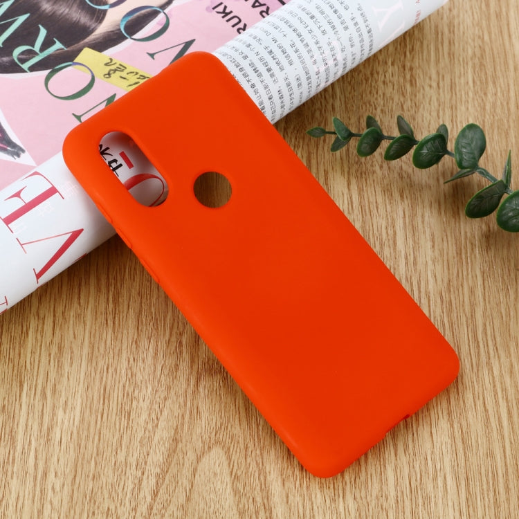 Solid Color Liquid Silicone Shockproof Full Coverage Case For Motorola One Vision & P40