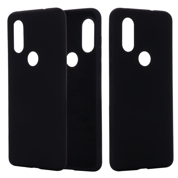 Solid Color Liquid Silicone Shockproof Full Coverage Case For Motorola One (P30 Play)
