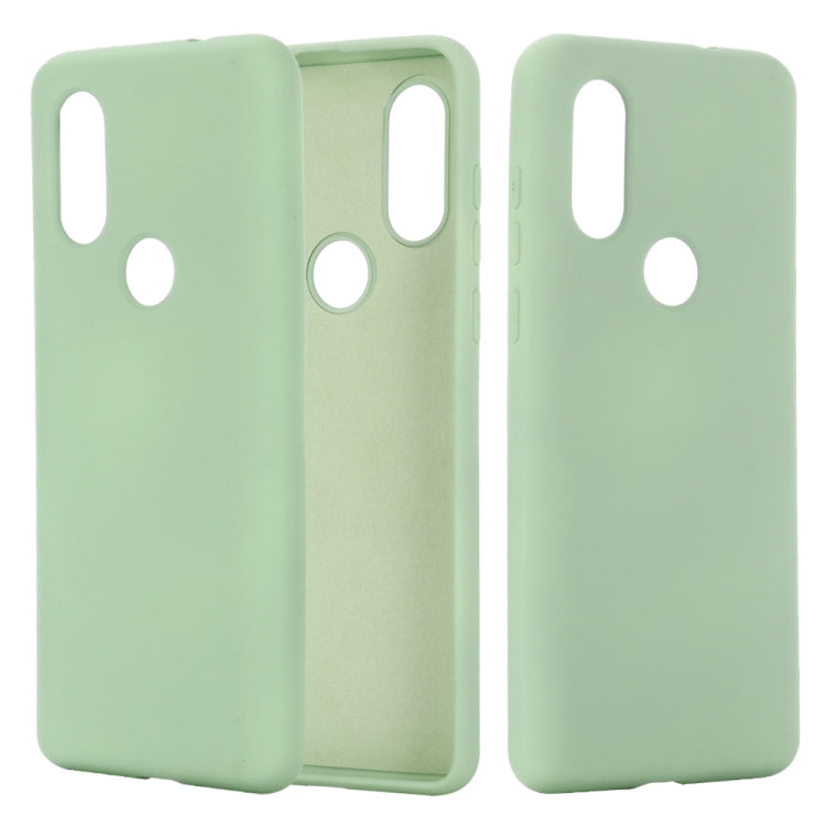 Solid Color Liquid Silicone Shockproof Full Coverage Case For Motorola One (P30 Play)