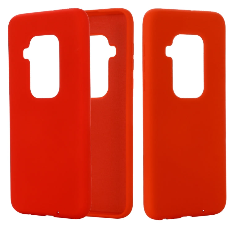 Solid Color Liquid Silicone Shockproof Full Coverage Case For Motorola One Zoom
