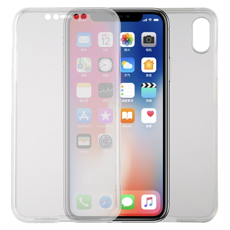 For iPhone X / XS TPU Ultra-Thin Double-Sided All-Inclusive Transparent Mobile Phone Case