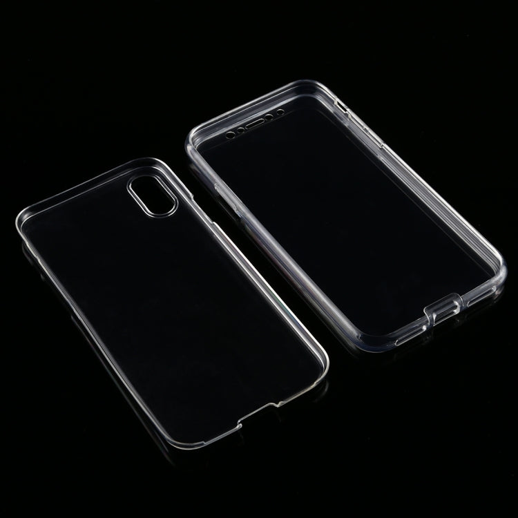 For iPhone X / XS TPU Ultra-Thin Double-Sided All-Inclusive Transparent Mobile Phone Case