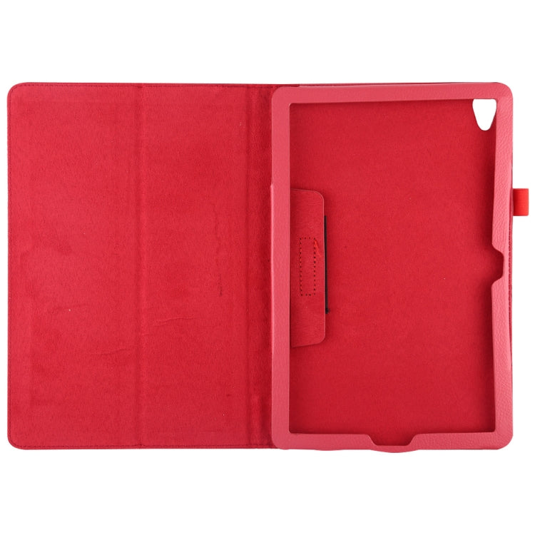 Litchi Texture Horizontal Flip Leather Case with Holder for Huawei MediaPad M6 10.8