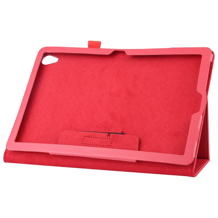 Litchi Texture Horizontal Flip Leather Case with Holder for Huawei MediaPad M6 10.8