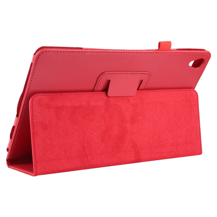 Litchi Texture Horizontal Flip Leather Case with Holder for Huawei MediaPad M6 10.8
