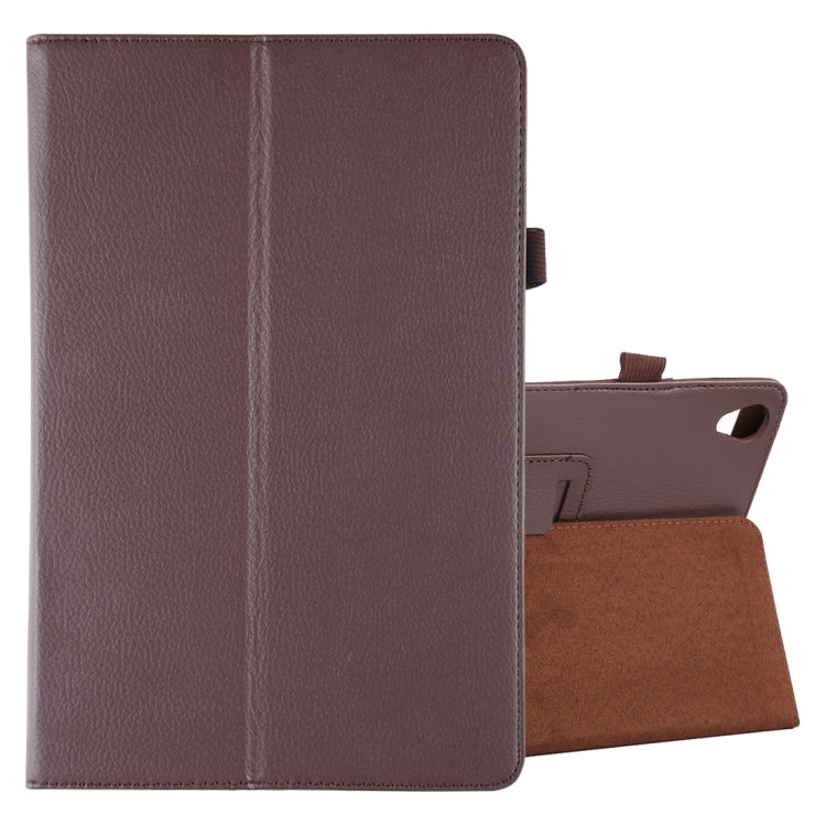 Litchi Texture Horizontal Flip Leather Case with Holder for Huawei MediaPad M6 10.8