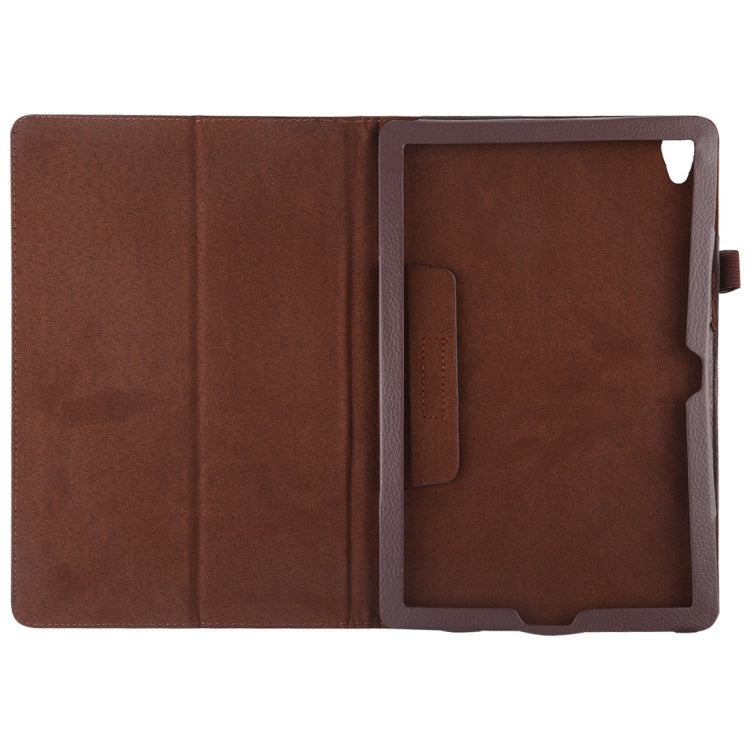 Litchi Texture Horizontal Flip Leather Case with Holder for Huawei MediaPad M6 10.8