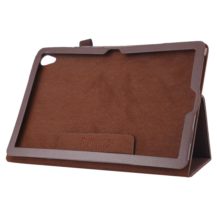 Litchi Texture Horizontal Flip Leather Case with Holder for Huawei MediaPad M6 10.8