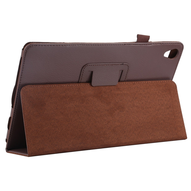 Litchi Texture Horizontal Flip Leather Case with Holder for Huawei MediaPad M6 10.8