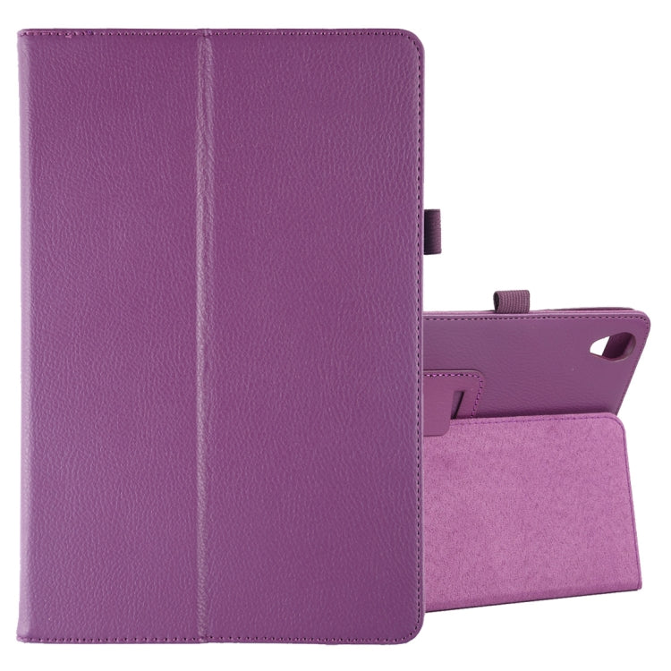 Litchi Texture Horizontal Flip Leather Case with Holder for Huawei MediaPad M6 10.8