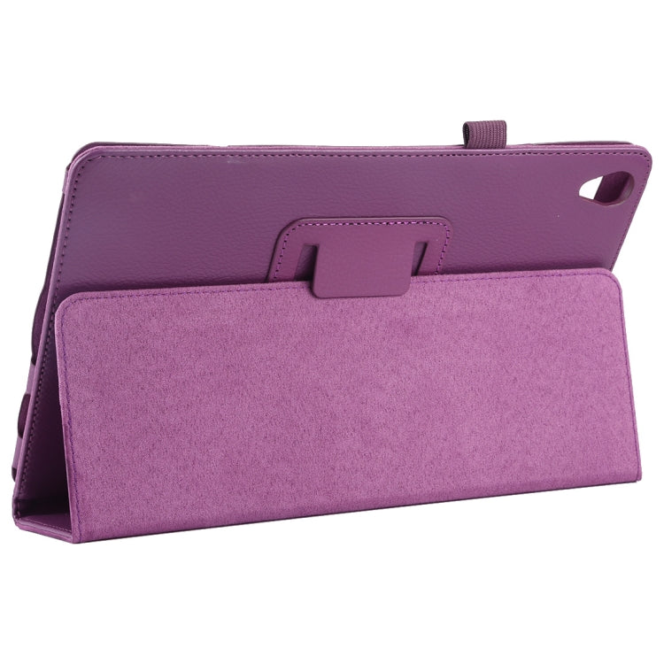 Litchi Texture Horizontal Flip Leather Case with Holder for Huawei MediaPad M6 10.8