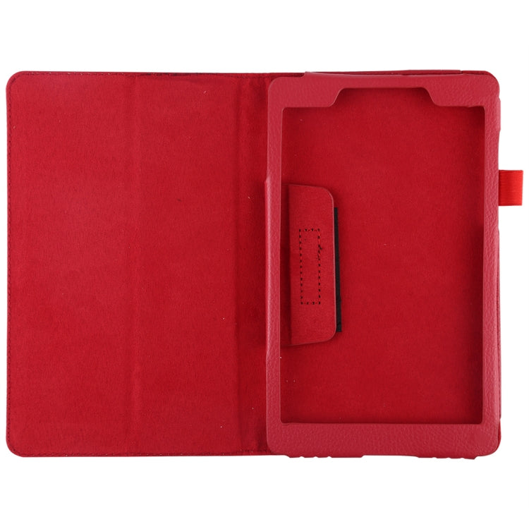 Litchi Texture Horizontal Flip Leather Case with Holder for Galaxy Tab A8.0 T290