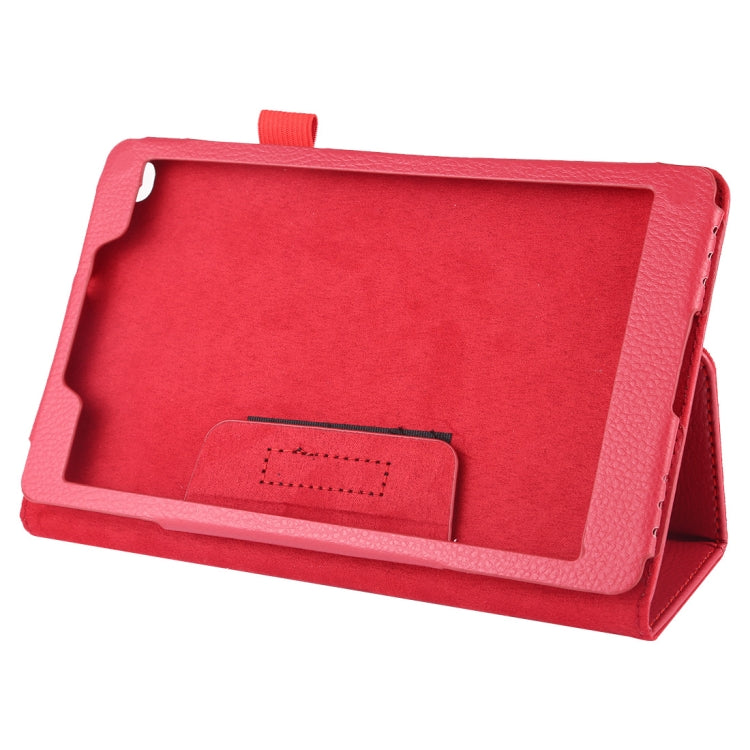 Litchi Texture Horizontal Flip Leather Case with Holder for Galaxy Tab A8.0 T290