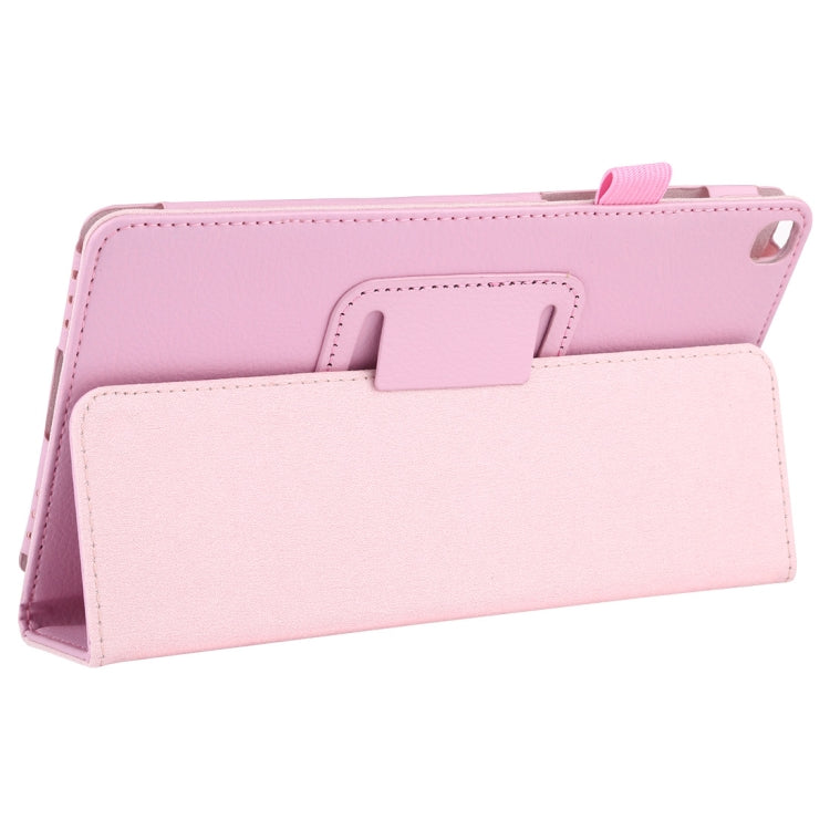 Litchi Texture Horizontal Flip Leather Case with Holder for Galaxy Tab A8.0 T290