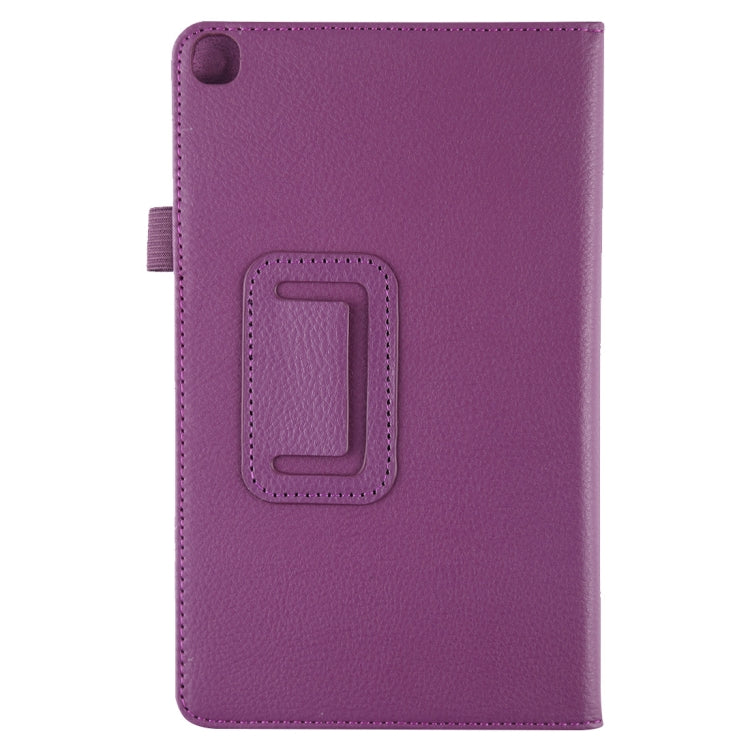 Litchi Texture Horizontal Flip Leather Case with Holder for Galaxy Tab A8.0 T290