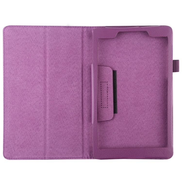 Litchi Texture Horizontal Flip Leather Case with Holder for Galaxy Tab A8.0 T290