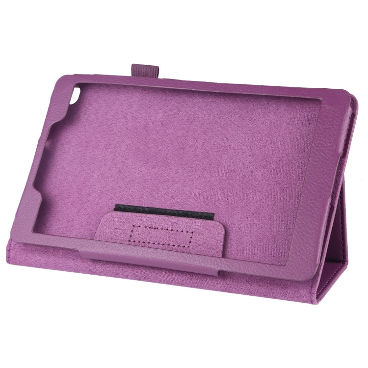 Litchi Texture Horizontal Flip Leather Case with Holder for Galaxy Tab A8.0 T290